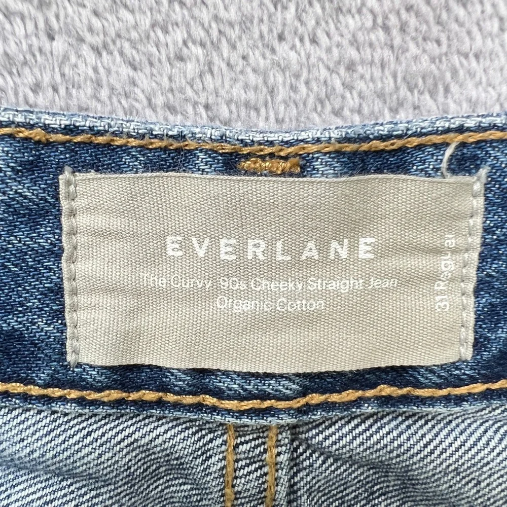 Everlane The Curvy 90s Cheeky Straight Jeans Womens 31R Organic Cotton High Rise